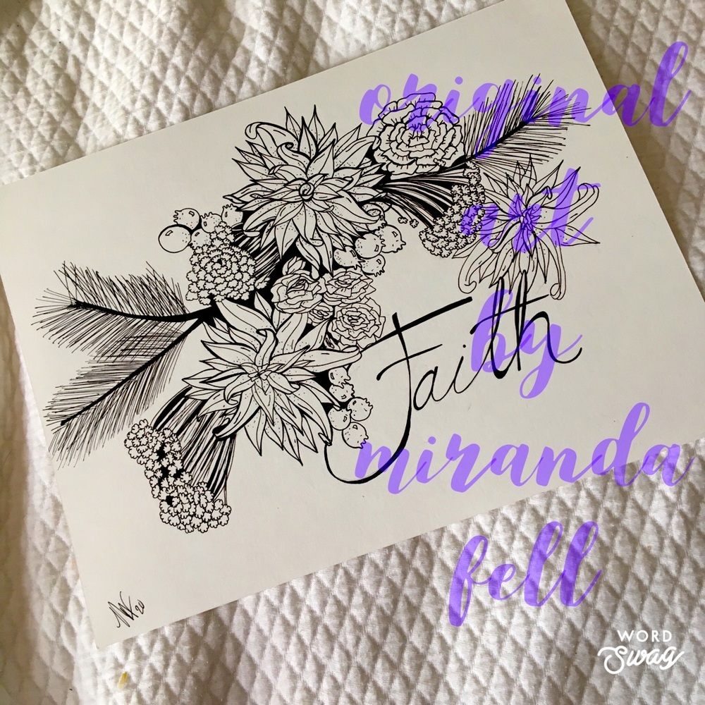 Faith in Bloom -Original Art Print